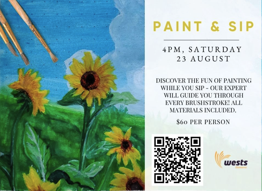 Banner for Paint and Sip